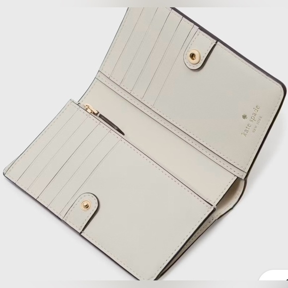 Kate Spade New York Women's Medium Snap Wallet (Meringue Multi) - Picture 10 of 11